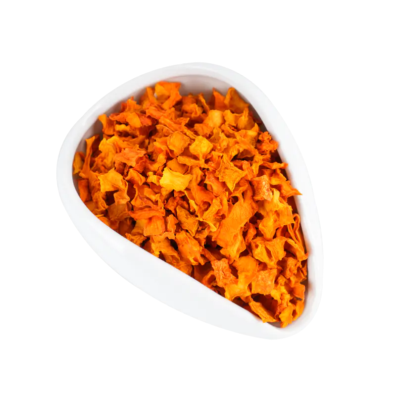 Dehydrated pumpkin cube