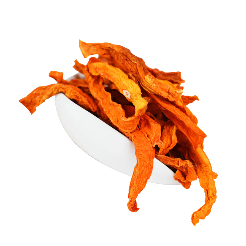 Dehydrated pumpkin strips